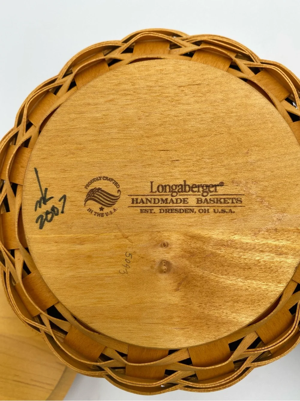Longaberger Woven Pumpkin Canisters in Brown and Golden Yellow